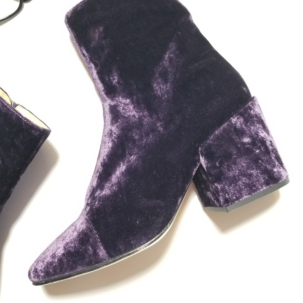 🔴SOLD 🎉HP🎉Dries Van Noten Crush Velvet Boots - Picture 5 of 8